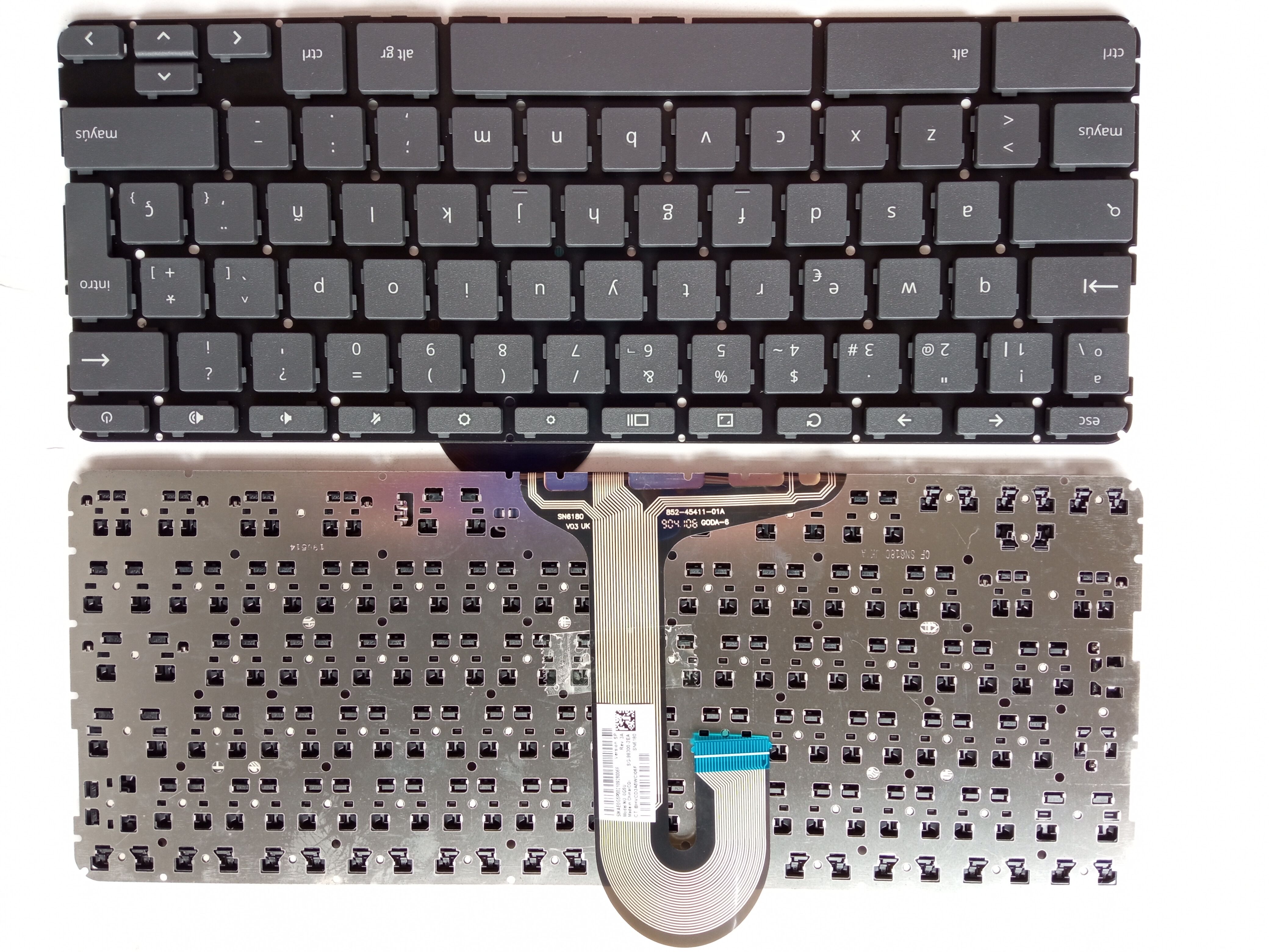 Picture of New Replacement Laptop Keyboard For HP 11-AE Google version with switch Grey SP Layout